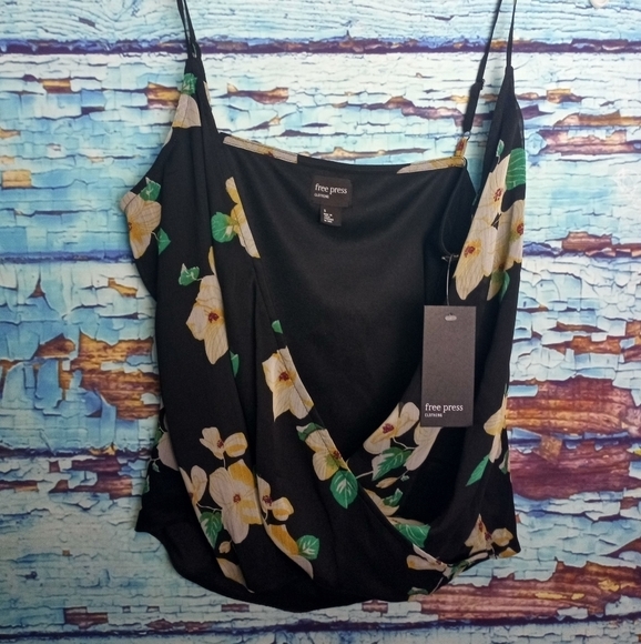 Free Press Patterned Surplice Neck Cami - Picture 2 of 4